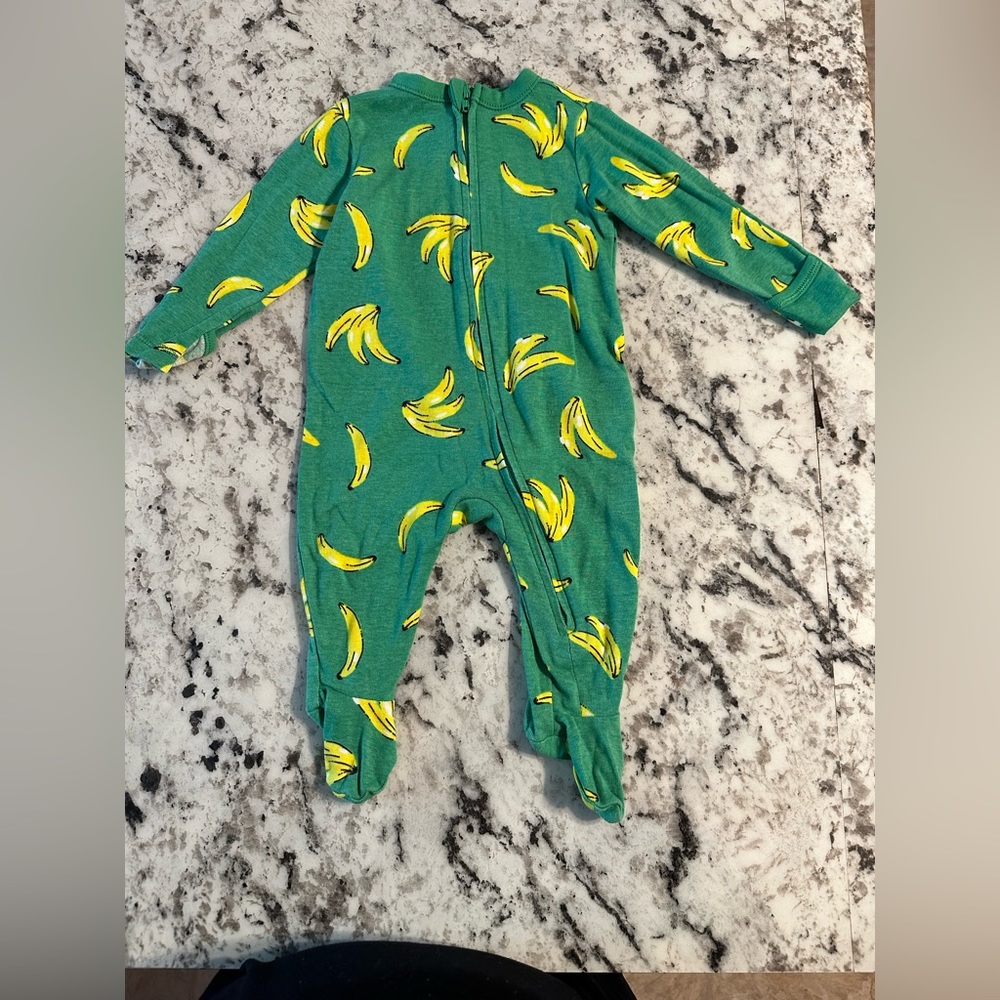 Old Navy Banana Zipper Footie